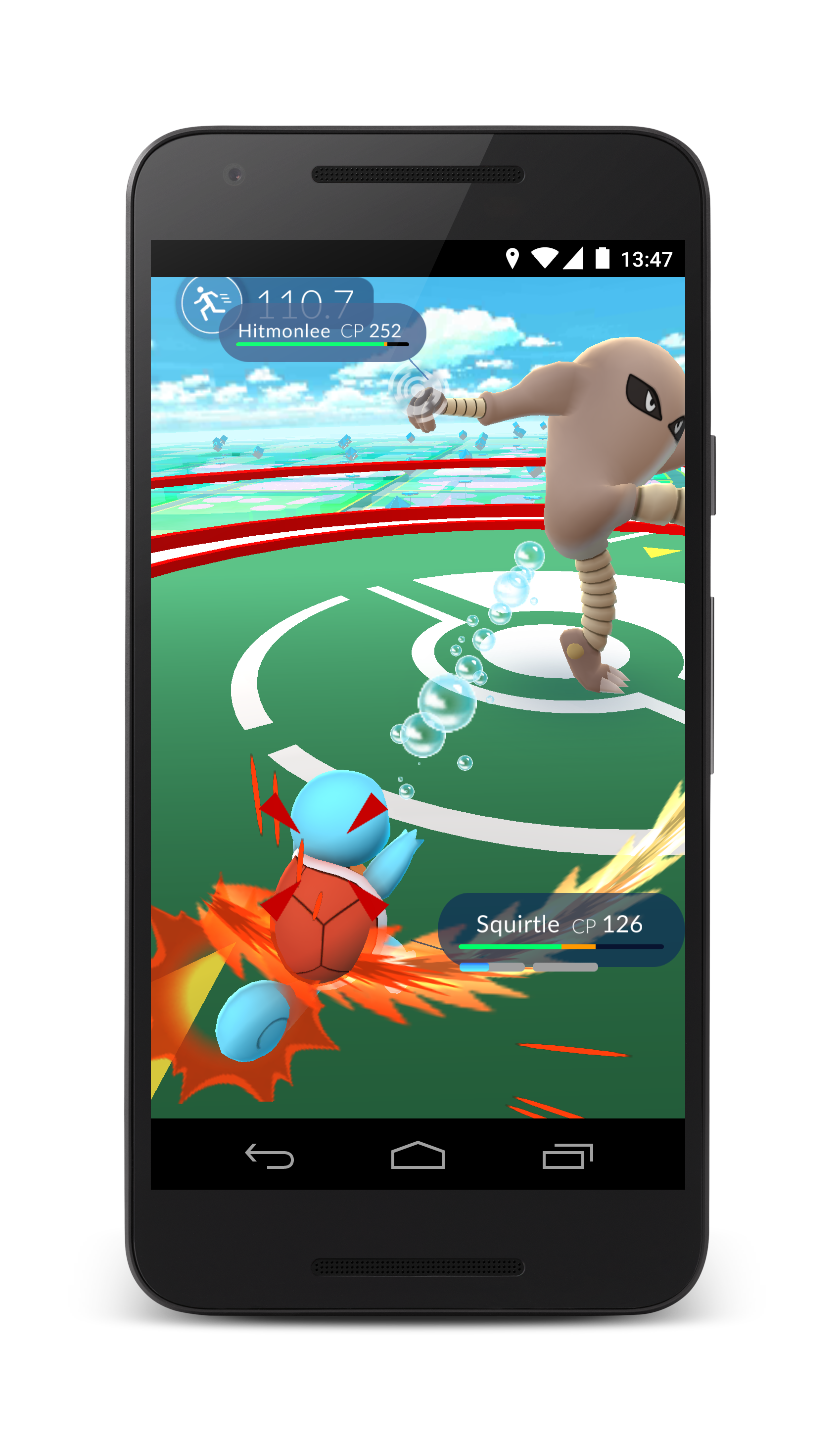 Battling for control of a gym.