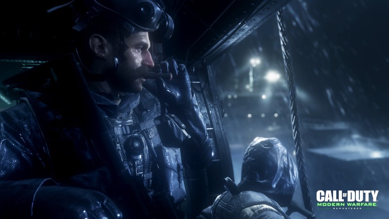 Call of Duty: Modern Warfare Remastered features characters like Soap.