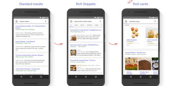 Google Search is getting rich cards, starting with recipes and movies on mobile