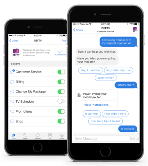 Pypestream chatbots can help resolve many customer service issues.