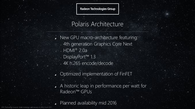 AMD's Polaris chips are less power hungry and produce less heat. 