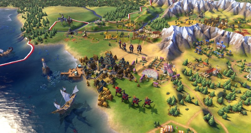 Civilization VI allows you to spread your cities out across the map.