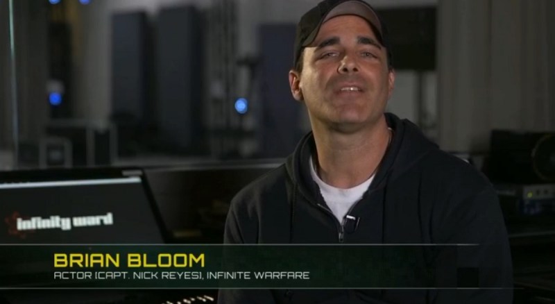 Actor Brian Bloom plays the character Nick Reyes in Infinite Warfare.