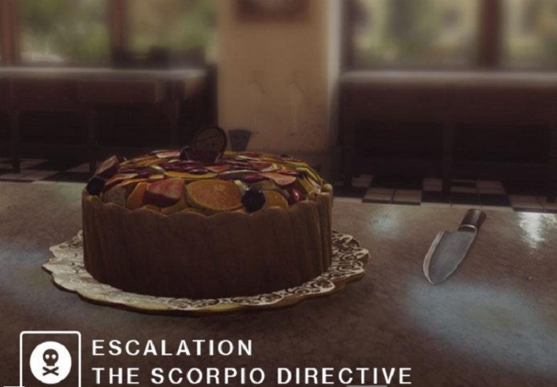 Just a cake, or a hitman's weapon?