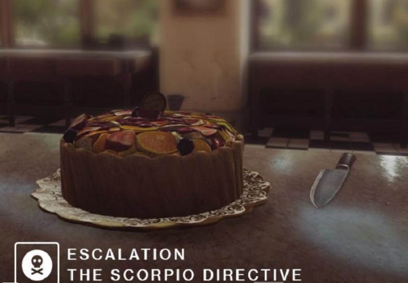 Just a cake, or a hitman's weapon? 