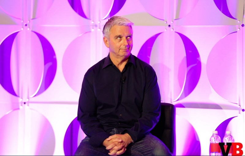 John Riccitiello of Unity makes a face at a question at GamesBeat Summit 2016.