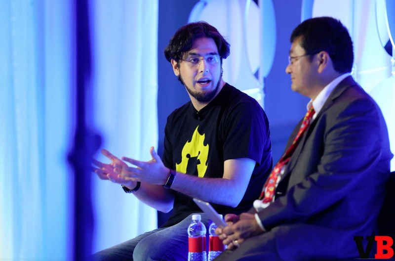 Rami Ismail, cofounder of Vlambeer, at the GamesBeat Summit 2016.
