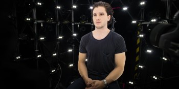 Here’s a handsome boy (Jon Snow actor Kit Harington) in a face scanner for Call of Duty