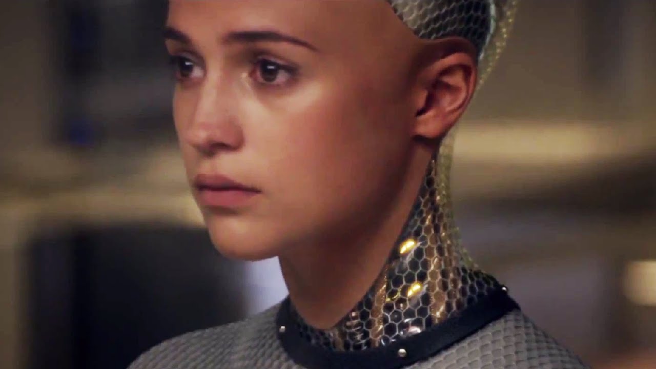This image shows Ava from the movie "Ex Machina"