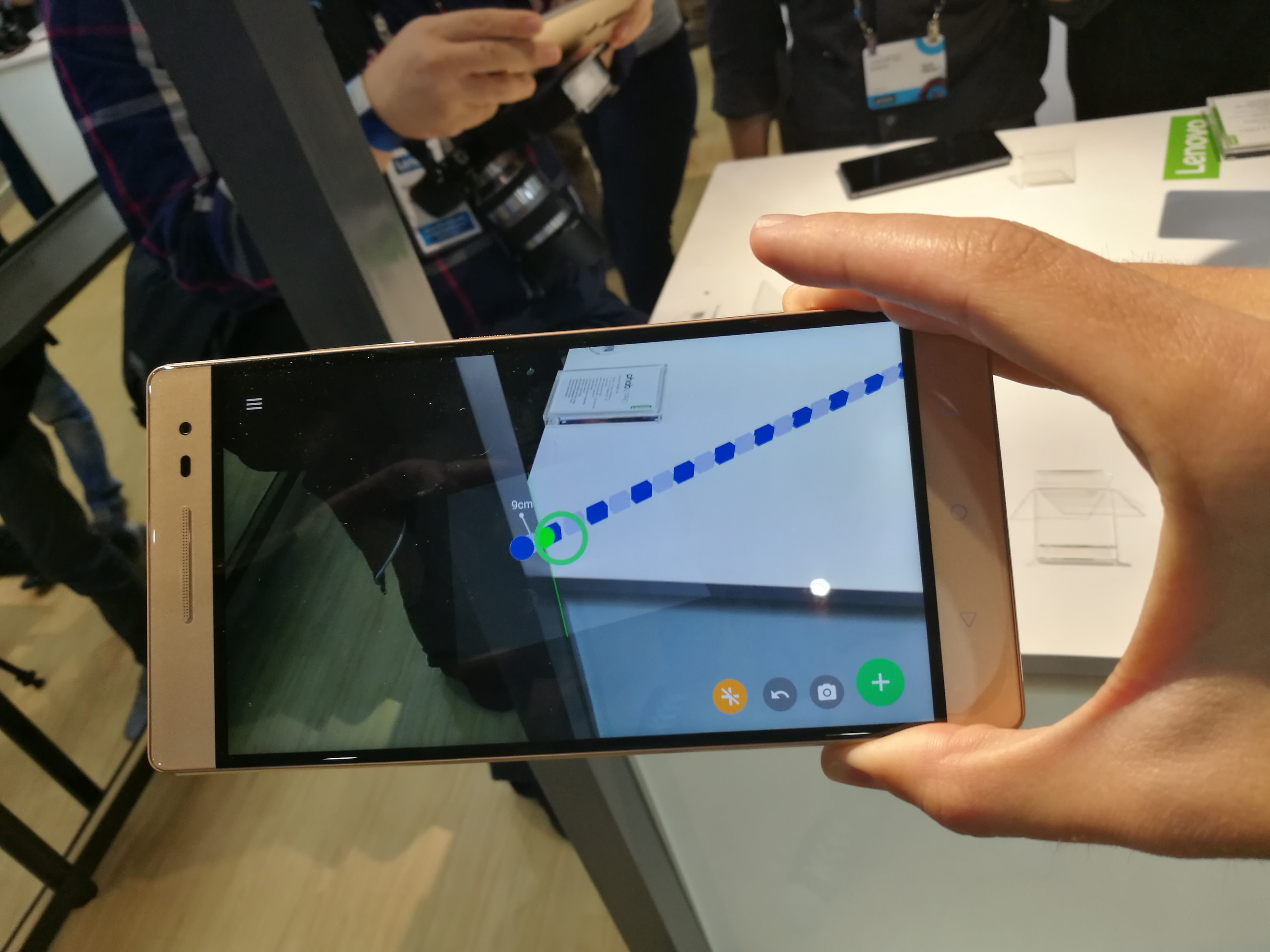 A Google Tango app on the Lenovo Phab2 Pro.