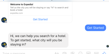 Expedia’s first bot is for booking hotels