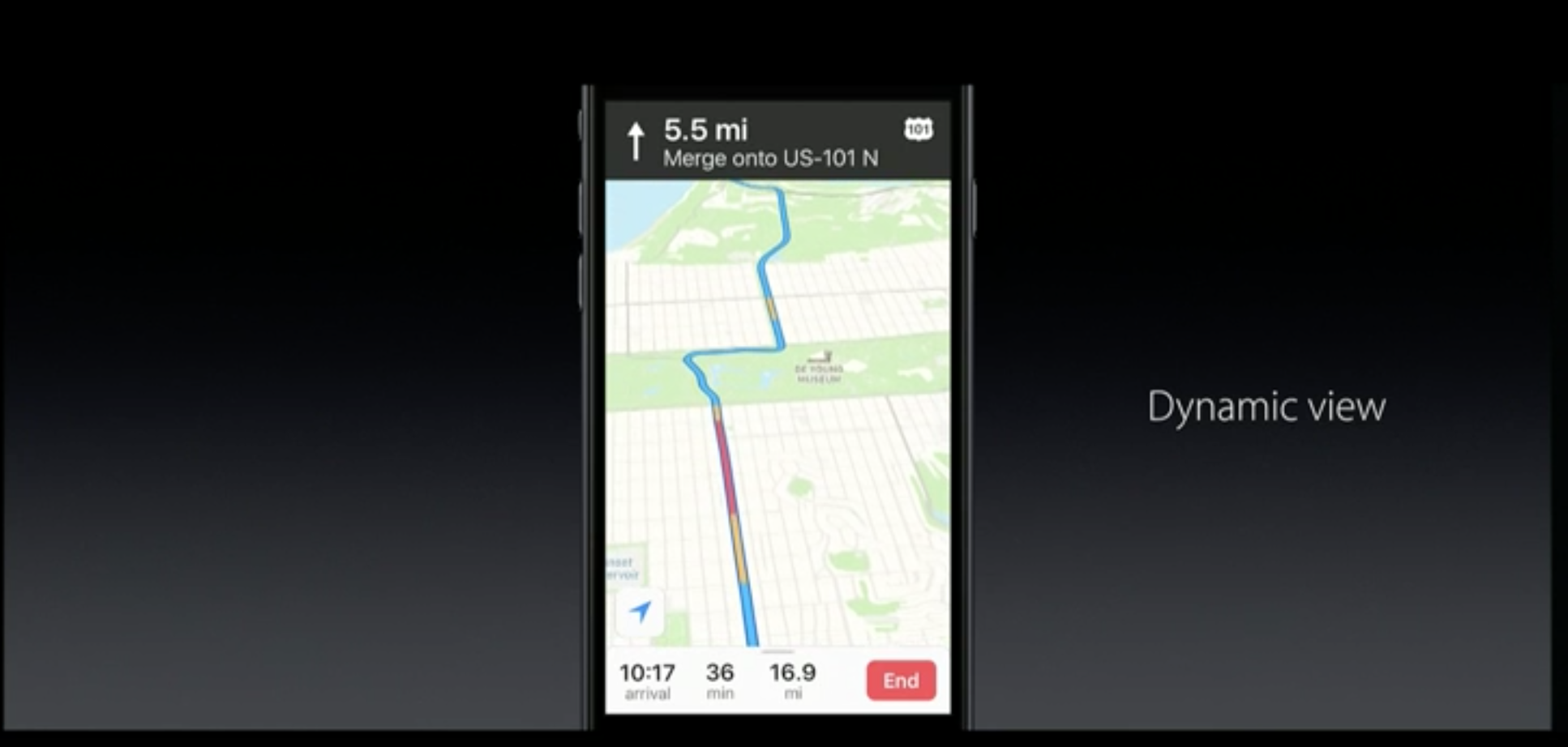 The new Apple Maps.