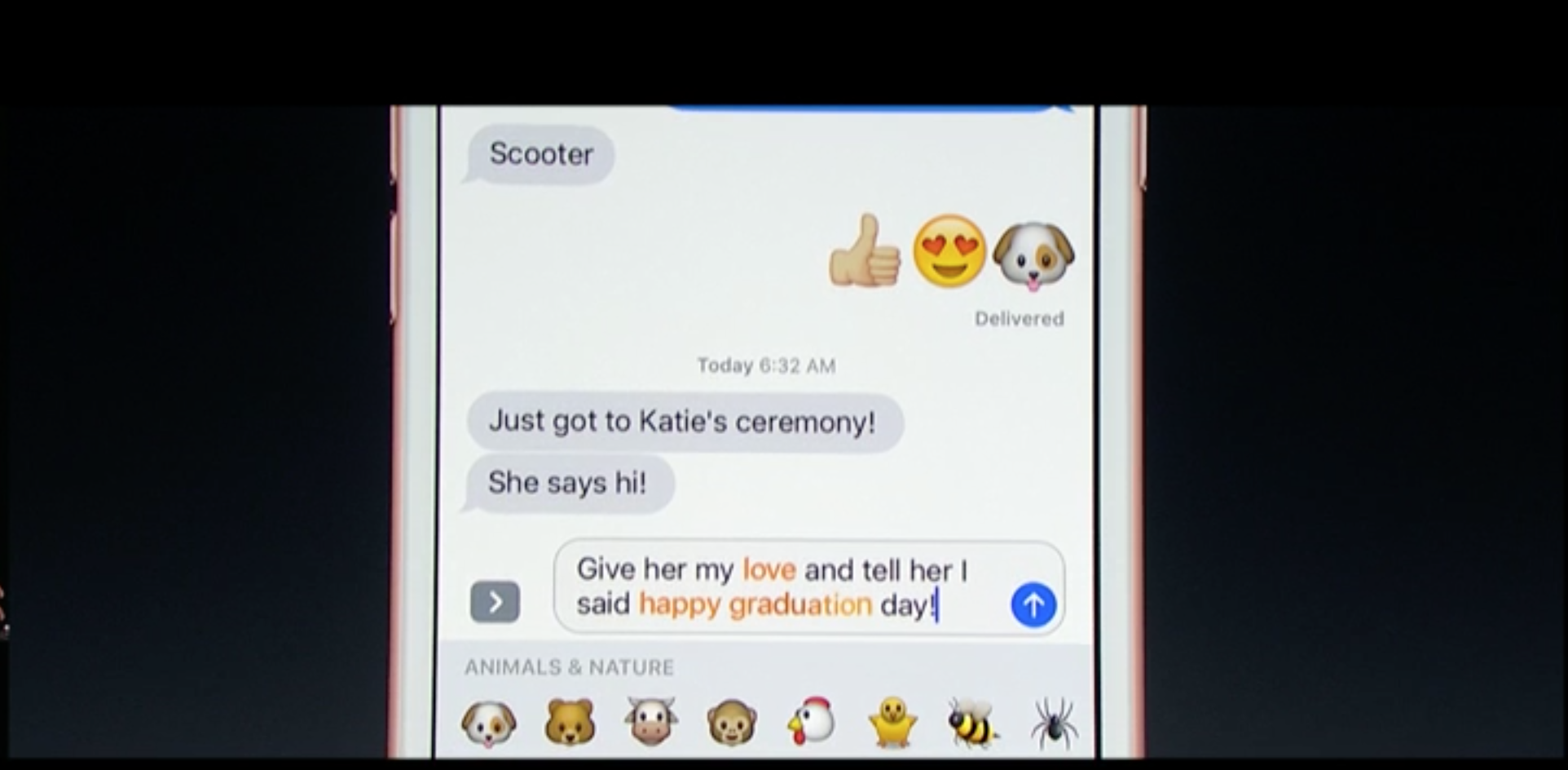 The upcoming version of iOS will include the ability to turn certain words into emoji automatically.