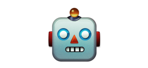 This image shows a Screenshot of a Robot Face emoji