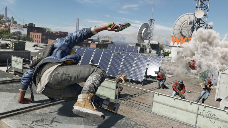 Action in Watch Dogs 2.