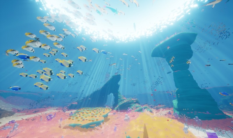 You could see thousands of fish at once in Abzû.