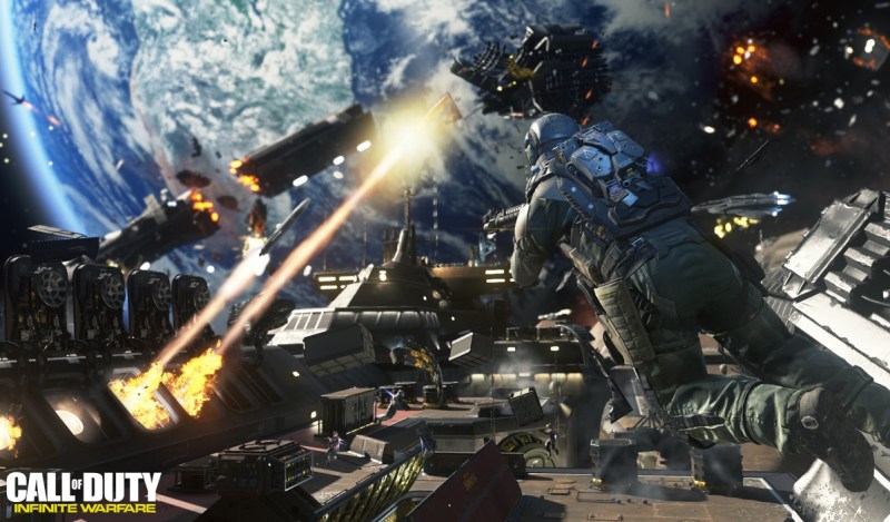 Call of Duty: Infinite Warfare space infantry combat.