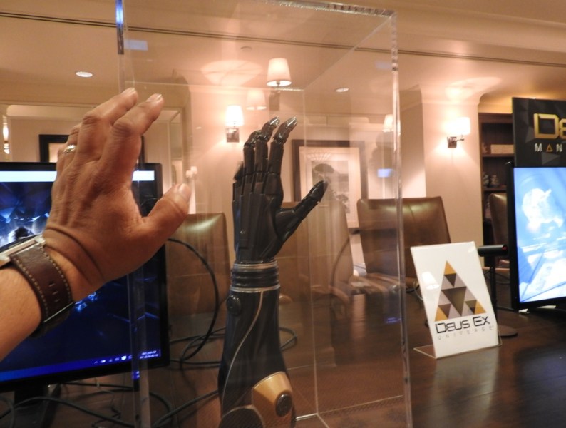 A prosthetic arm based on the Deus Ex universe from Open Bionics, Razer, and Eidos Montreal.