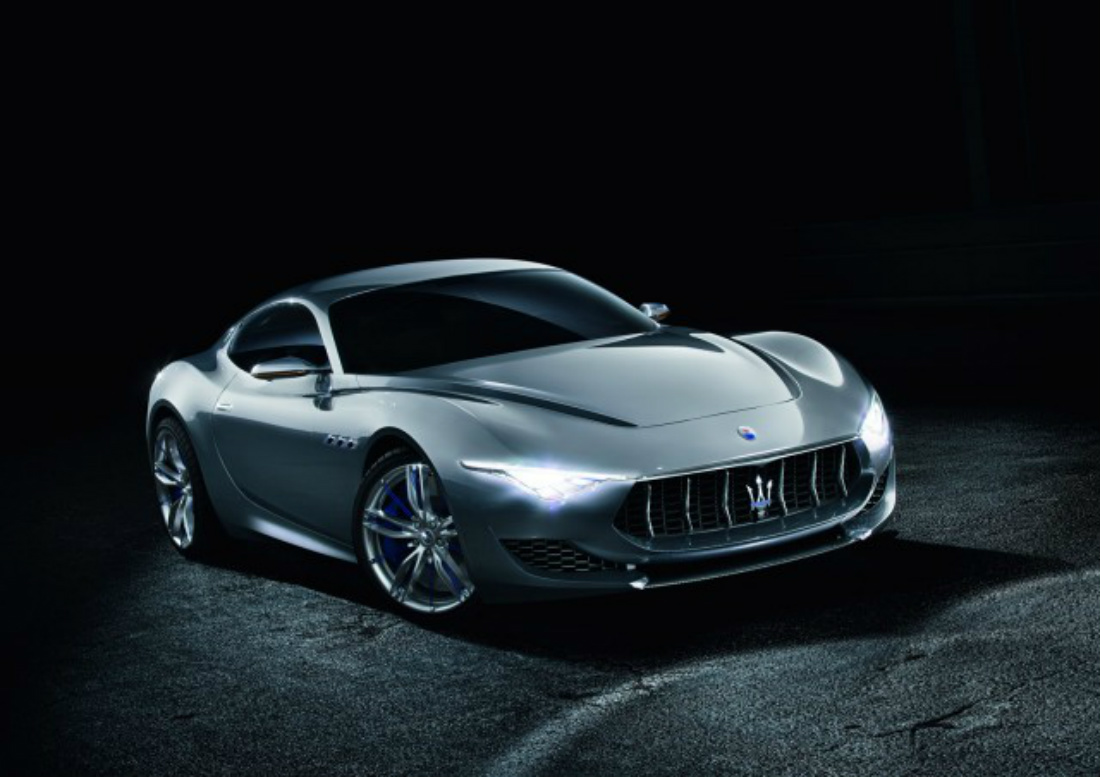 This is a photo of the Maserati Alfieri concept car, 2014 Geneva Motor Show.