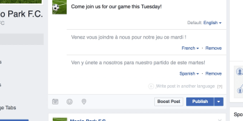 Facebook experiments with letting users translate posts into other languages