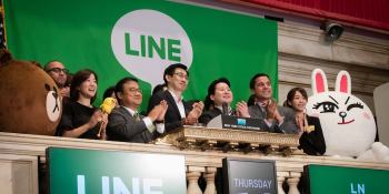 Line closes at $41.58 after first day of trading, just under NYSE debut price