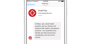 HealthTap launches Facebook Messenger bot that provides fast access to health care