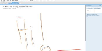 OneNote for Mac now supports drawing with your trackpad or tablet