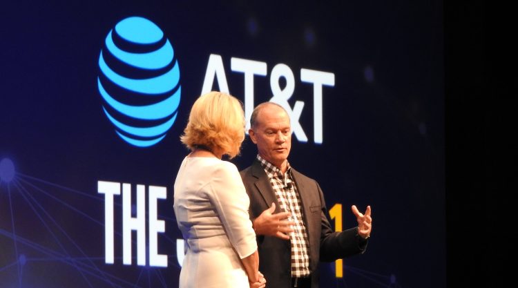 Intel's Diane Bryant speaks with AT&T's John Donovan. 