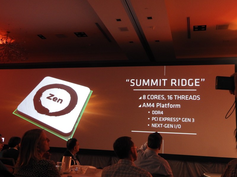 Summit Ridge is the first instance of AMD's Zen series chips.