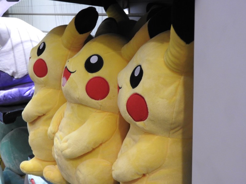 More Pikachu plush toys for sale at the Pokémon World Championships.