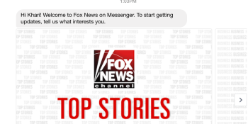 Fox News launches a Facebook Messenger bot you can’t talk to