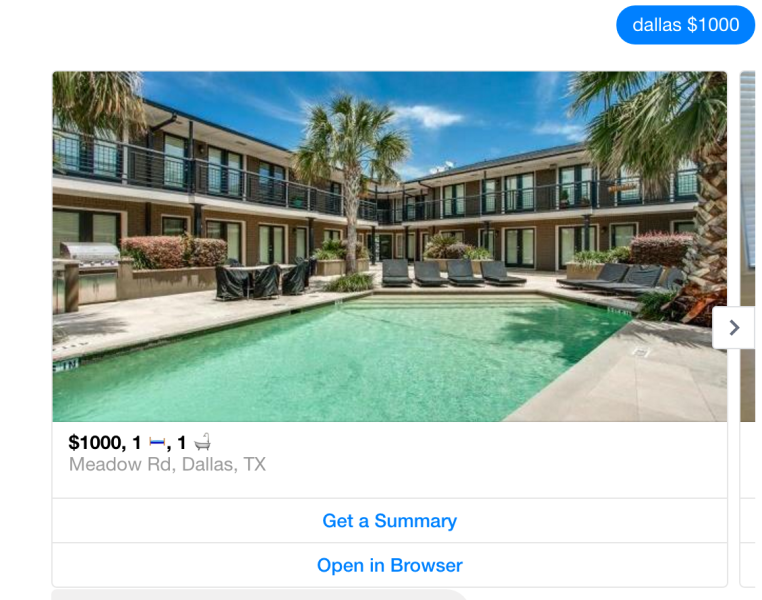 What $1,000 a month gets you in Dallas, Texas. 