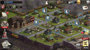 Scopely combines base building, resource management, and turn-based battles in Walking Dead: Road to Survival.