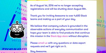 Slack Fund-backed Awesome.ai shuts down