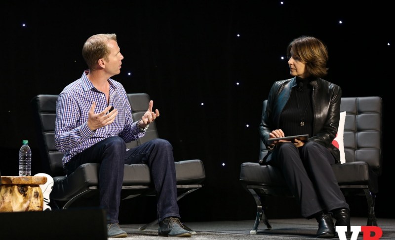 Michael Condrey of Sledgehammer Games and Nicole Lazzaro of XEO Design at GamesBeat 2016.