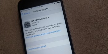 Apple releases iOS 10 public beta 3