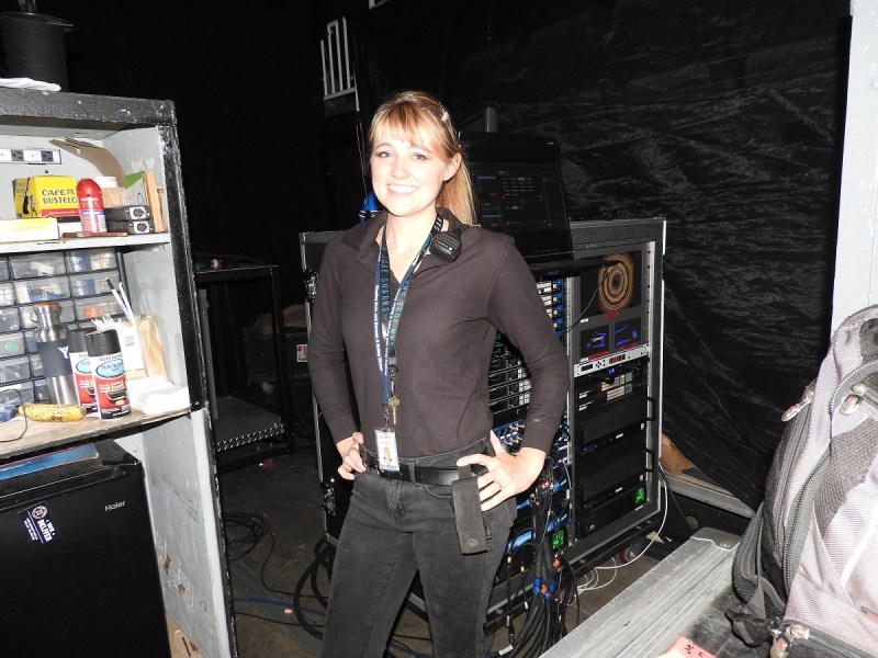 Lorelei Owens, head of lighting and pyrotechnics at Ringling Bros. Barnum & Bailey Circus.