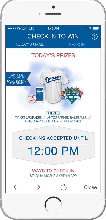 Xperiel powers an upcoming Los Angeles Dodgers app.