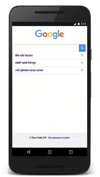 An AMP page in regular Google mobile search.