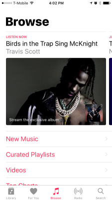 Apple Music browse screenshot