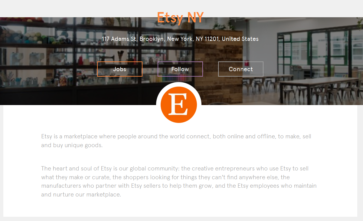 Etsy on Jobbio