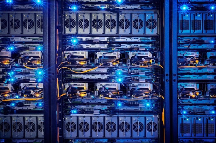 Servers in Facebook's datacenter in Lulea, Sweden.