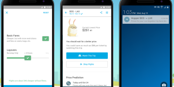 Hopper’s airfare prediction app now lets you search by nonstop flights and filter out budget airlines