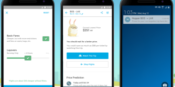 Hopper’s airfare prediction app now lets you search by nonstop flights and filter out budget airlines