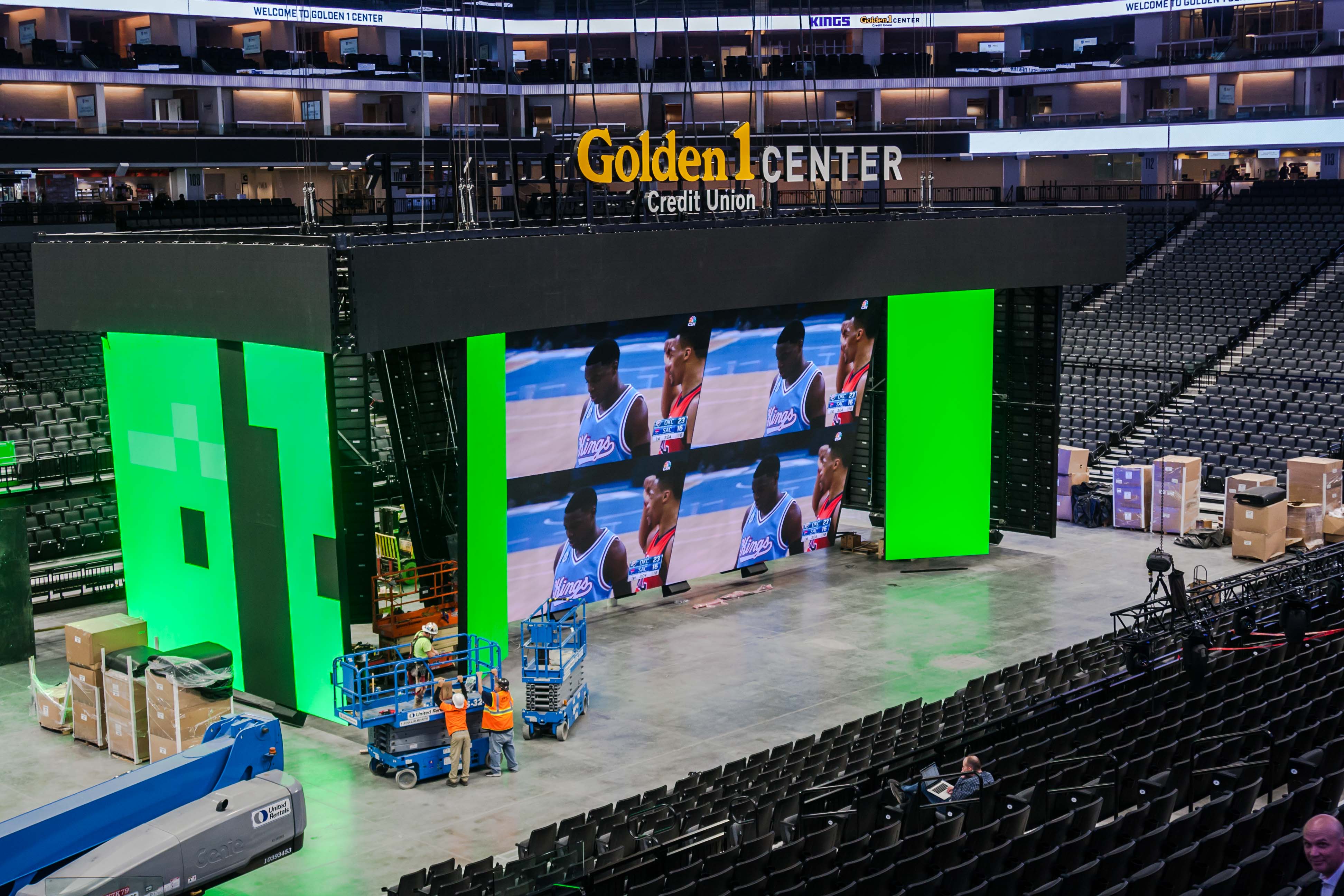 The Sacramento Kings have installed a 4K scoreboard in its new arena, The Golden 1 Center,