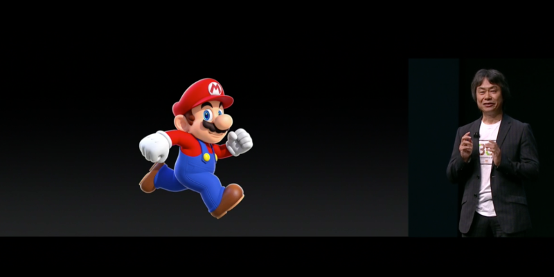Super Mario Run on Apple.