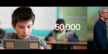 Apple is donating iPads to 50,000 students and 4,500 teachers