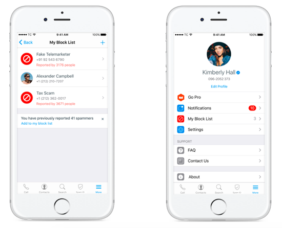 Truecaller Callkit: Block list