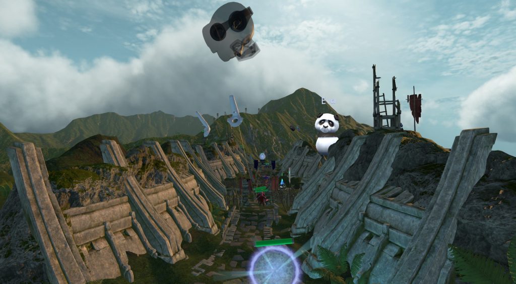 Come on, you've always wanted a panda to watch you playing games in VR. 