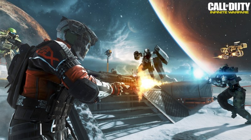 You'll fight in outer space in Call of Duty: Infinite Warfare.